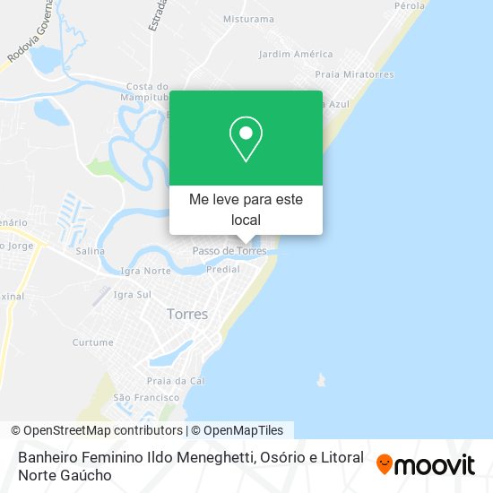 Banheiro Feminino Ildo Meneghetti mapa