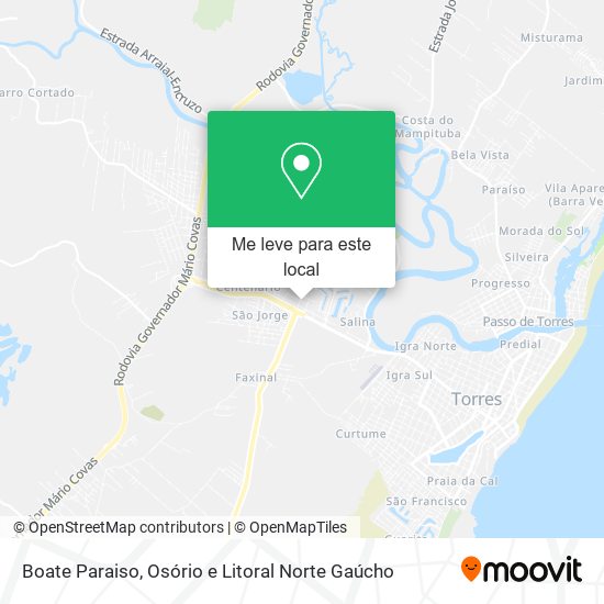 Boate Paraiso mapa