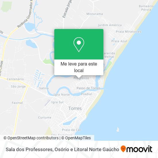 Sala dos Professores mapa
