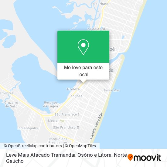 Leve Mais Atacado Tramandai mapa