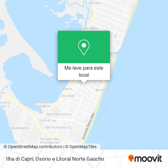 Ilha di Capri mapa