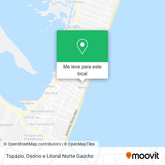 Topázio mapa