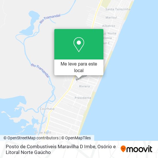 Posto de Combustiveis Maravilha D Imbe mapa