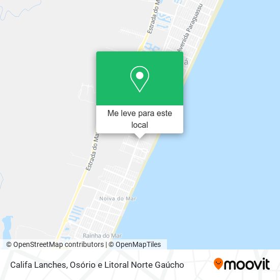 Califa Lanches mapa