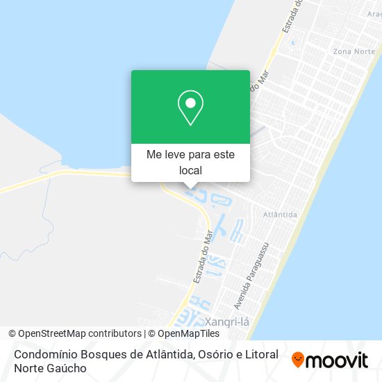 Condomínio Bosques de Atlântida mapa