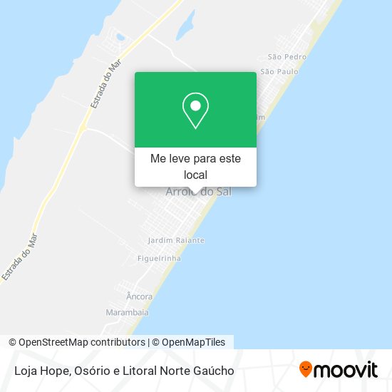 Loja Hope mapa