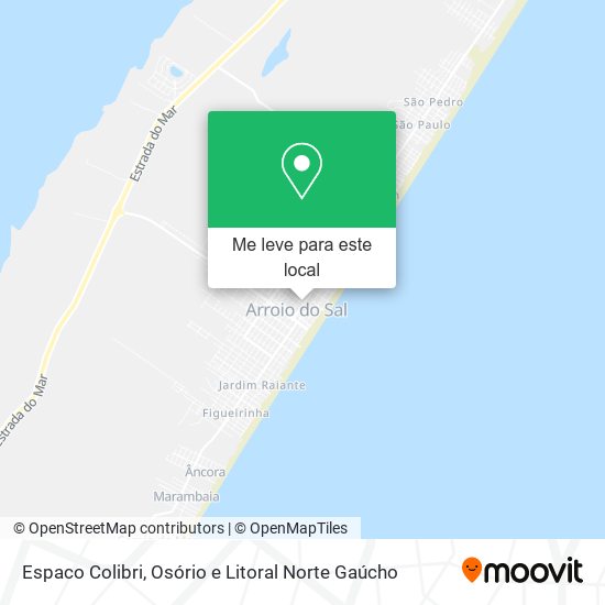 Espaco Colibri mapa