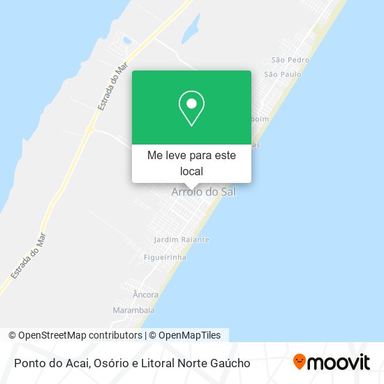 Ponto do Acai mapa