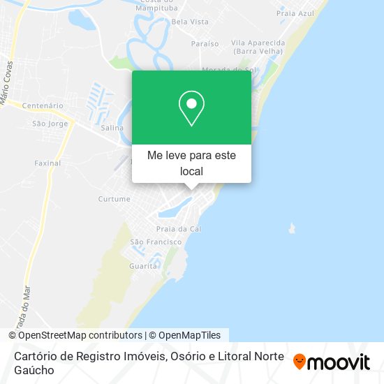 Cartório de Registro Imóveis mapa