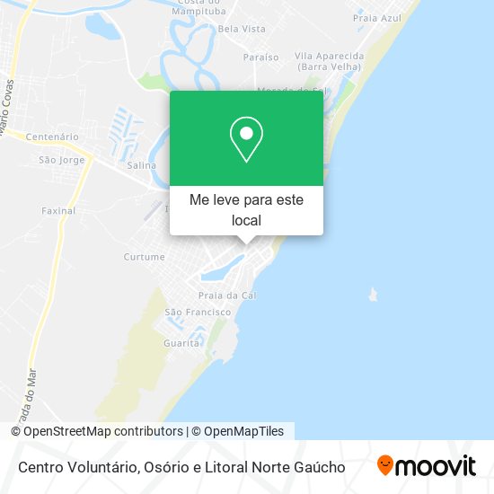 Centro Voluntário mapa