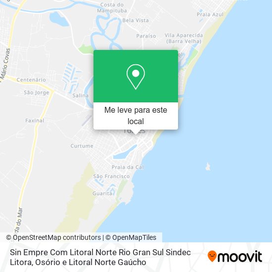 Sin Empre Com Litoral Norte Rio Gran Sul Sindec Litora mapa