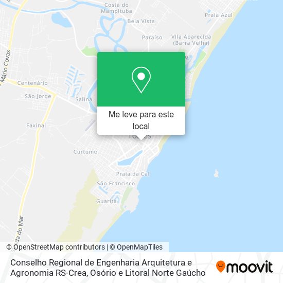 Conselho Regional de Engenharia Arquitetura e Agronomia RS-Crea mapa