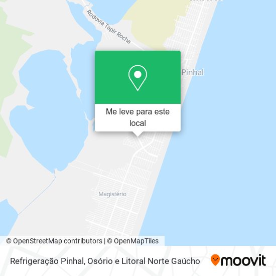 Refrigeração Pinhal mapa
