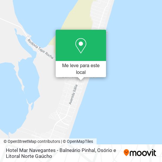 Hotel Mar Navegantes - Balneário Pinhal mapa