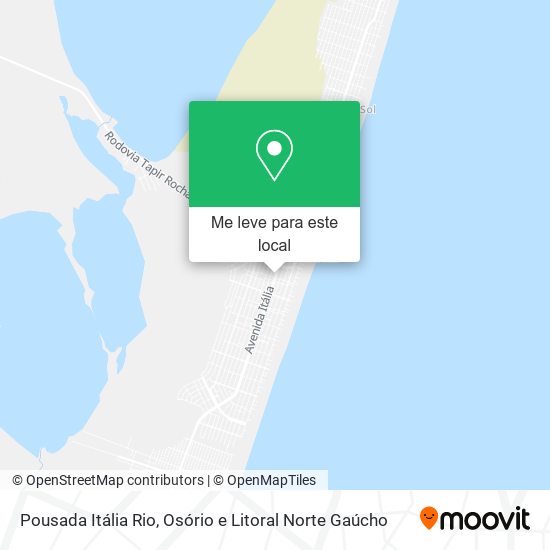 Pousada Itália Rio mapa