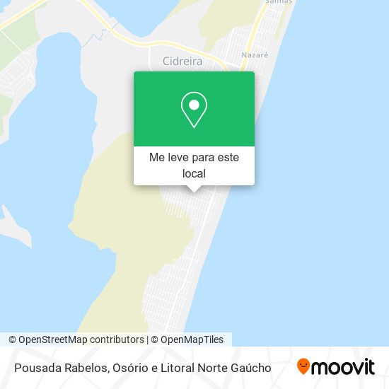 Pousada Rabelos mapa