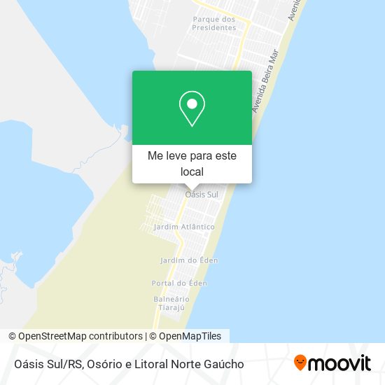 Oásis Sul/RS mapa