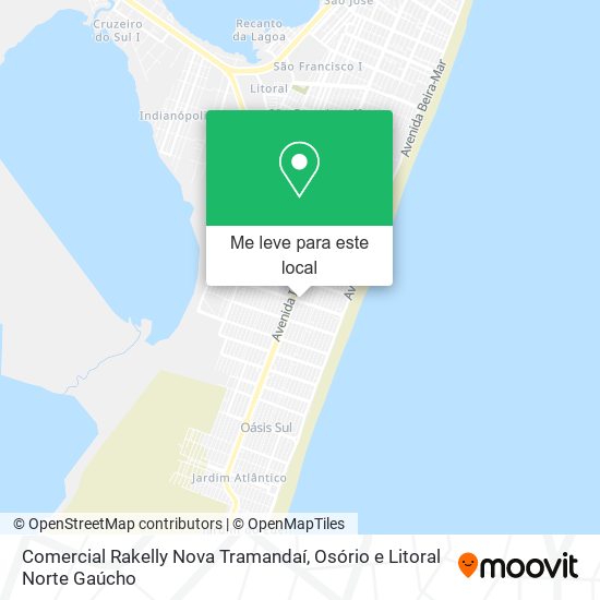 Comercial Rakelly Nova Tramandaí mapa