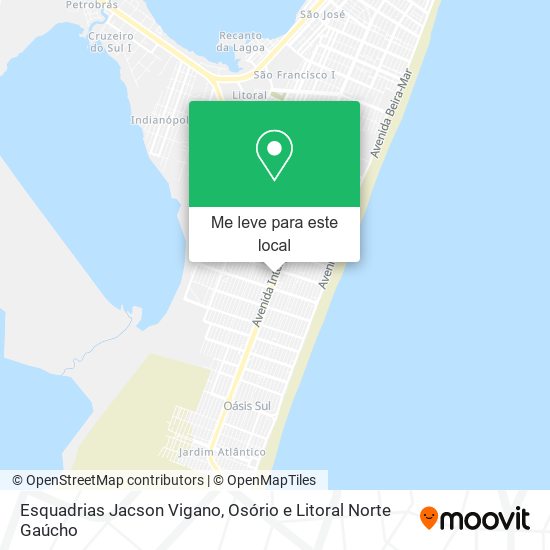 Esquadrias Jacson Vigano mapa