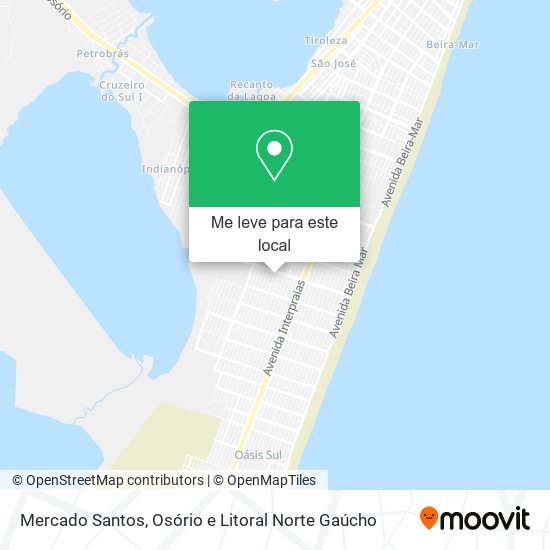 Mercado Santos mapa