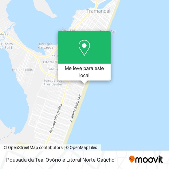 Pousada da Tea mapa