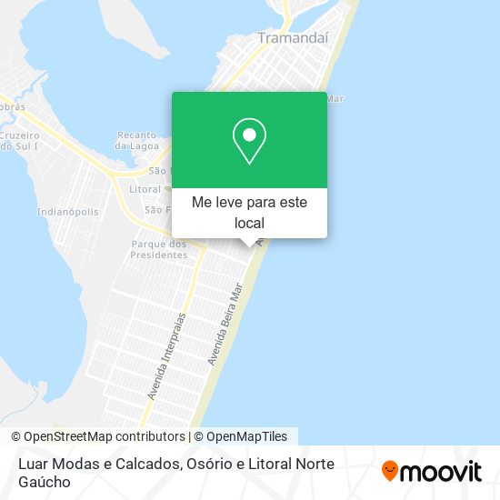Luar Modas e Calcados mapa