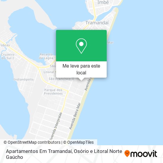 Apartamentos Em Tramandaí mapa