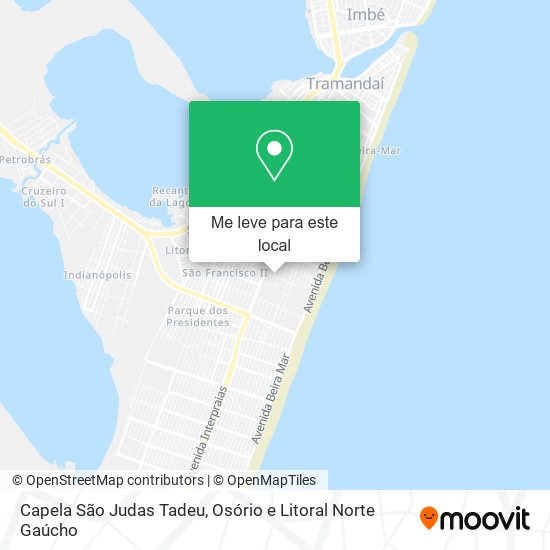Capela São Judas Tadeu mapa