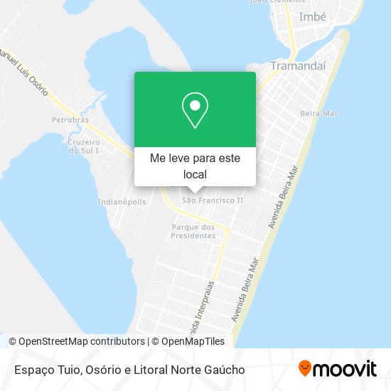 Espaço Tuio mapa