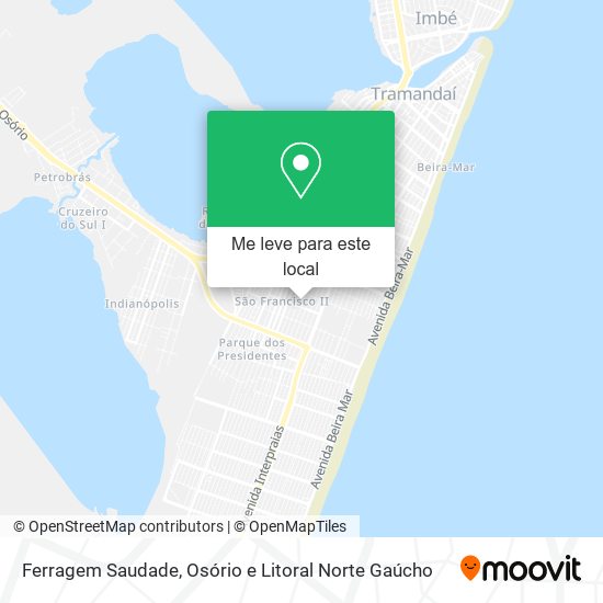 Ferragem Saudade mapa