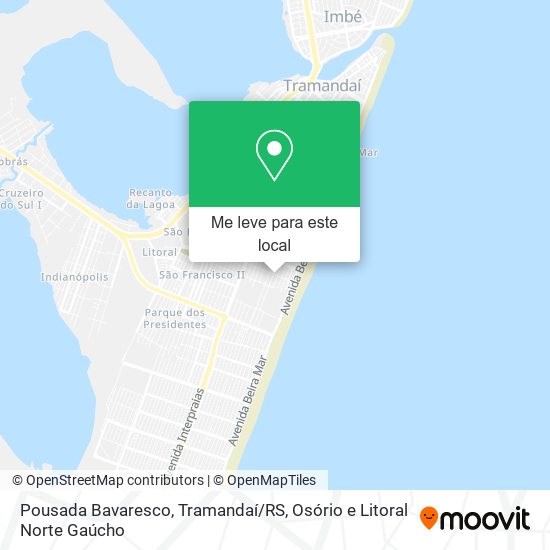 Pousada Bavaresco, Tramandaí / RS mapa