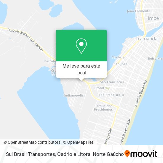 Sul Brasil Transportes mapa