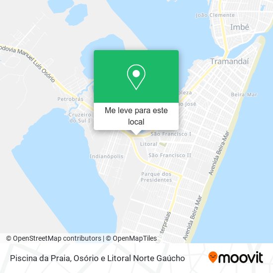 Piscina da Praia mapa