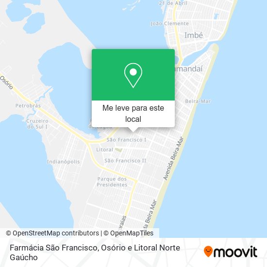 Farmácia São Francisco mapa