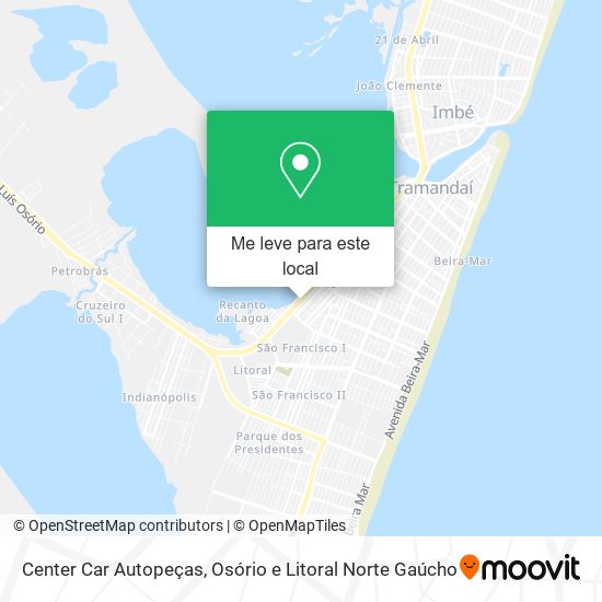 Center Car Autopeças mapa