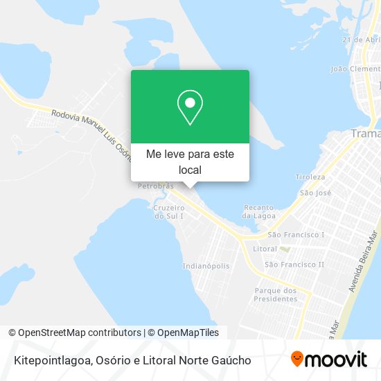 Kitepointlagoa mapa