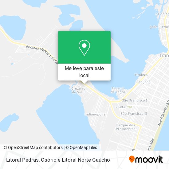 Litoral Pedras mapa