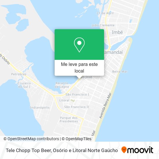 Tele Chopp Top Beer mapa