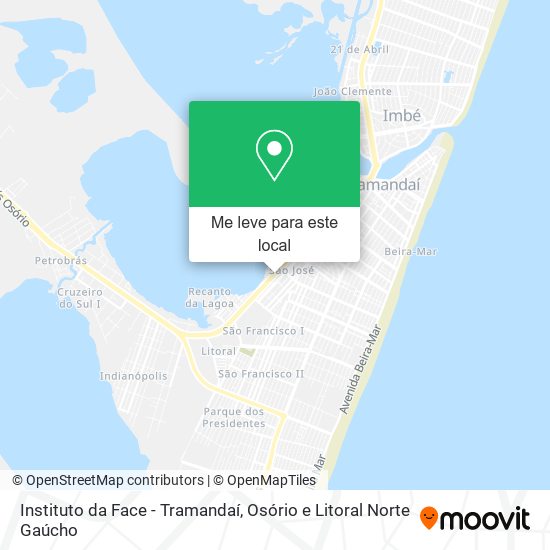 Instituto da Face - Tramandaí mapa