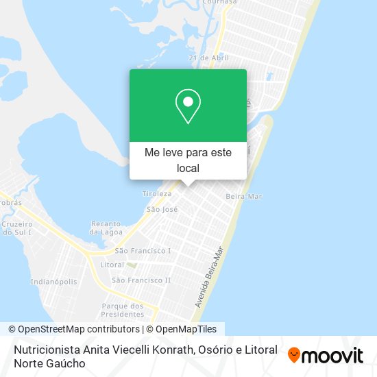 Nutricionista Anita Viecelli Konrath mapa