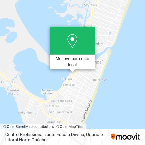 Centro Profissionalizante Escola Diwina mapa