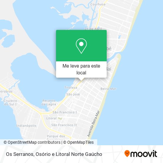 Os Serranos mapa