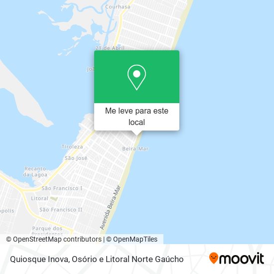 Quiosque Inova mapa