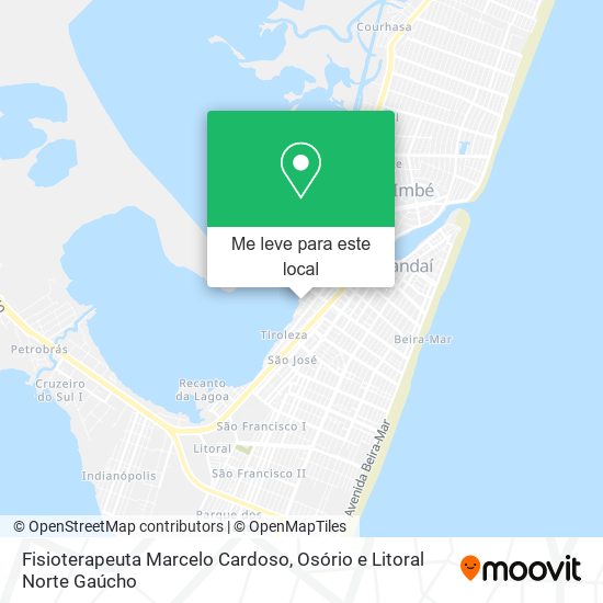 Fisioterapeuta Marcelo Cardoso mapa