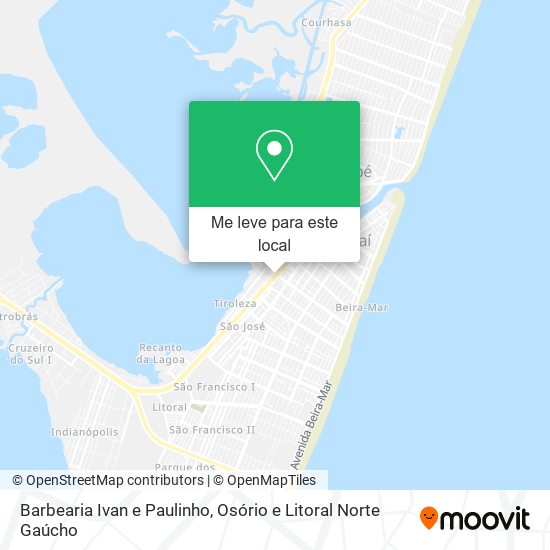 Barbearia Ivan e Paulinho mapa