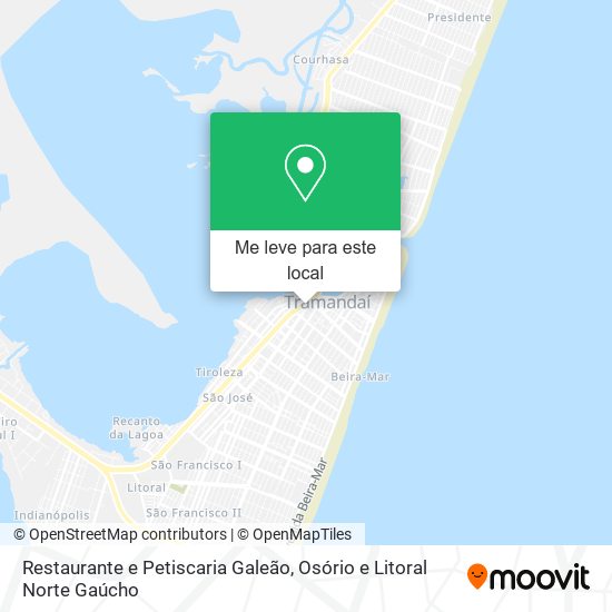 Restaurante e Petiscaria Galeão mapa