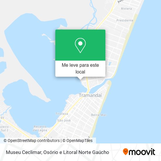 Museu Ceclimar mapa