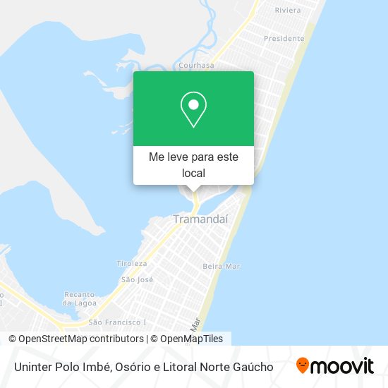 Uninter Polo Imbé mapa