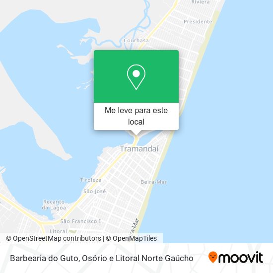 Barbearia do Guto mapa