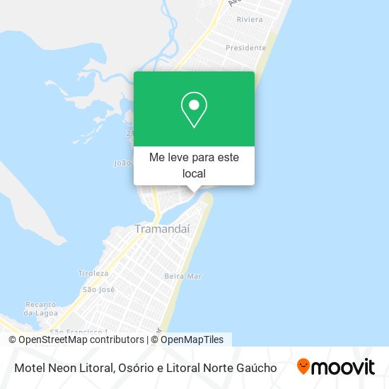 Motel Neon Litoral mapa